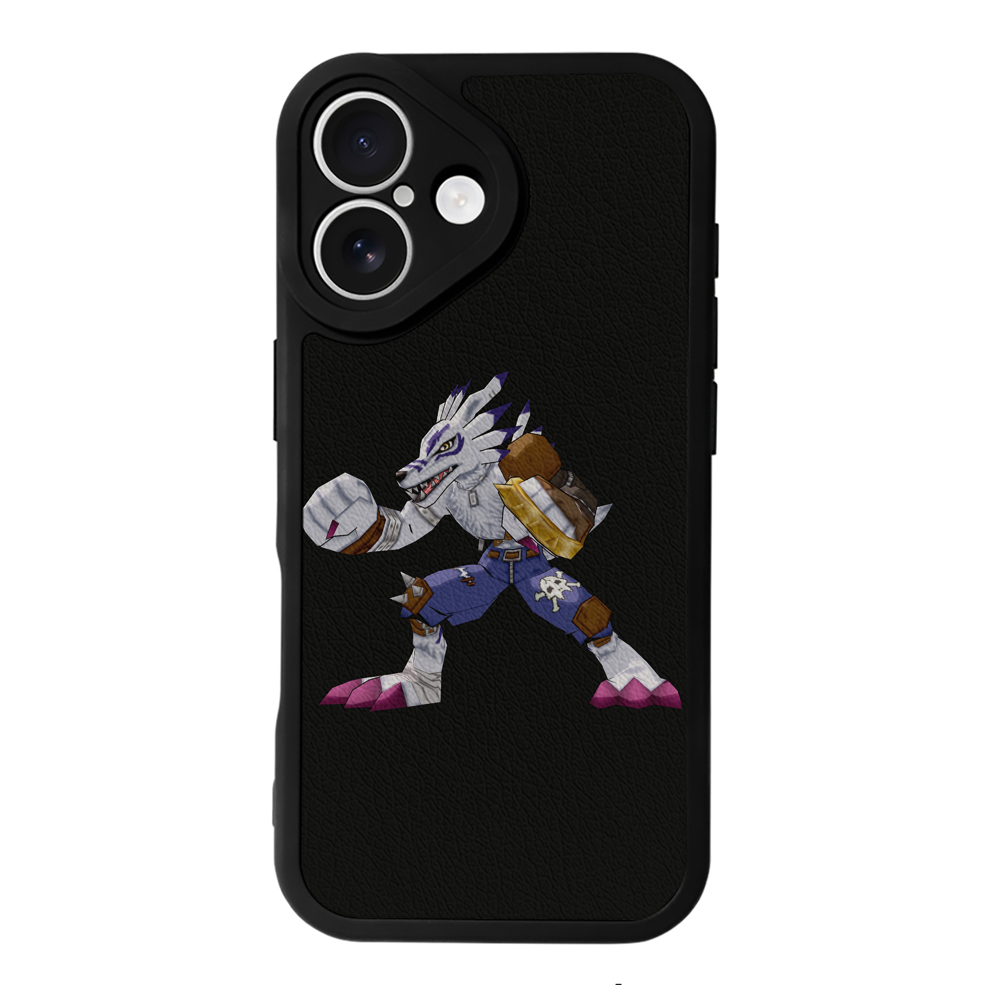 （画像用） Digimon デジタルモンスター/デジモン 【iPhone 16シリーズ対応】シリコンスマホケース（レザー調） 材質：シリコン